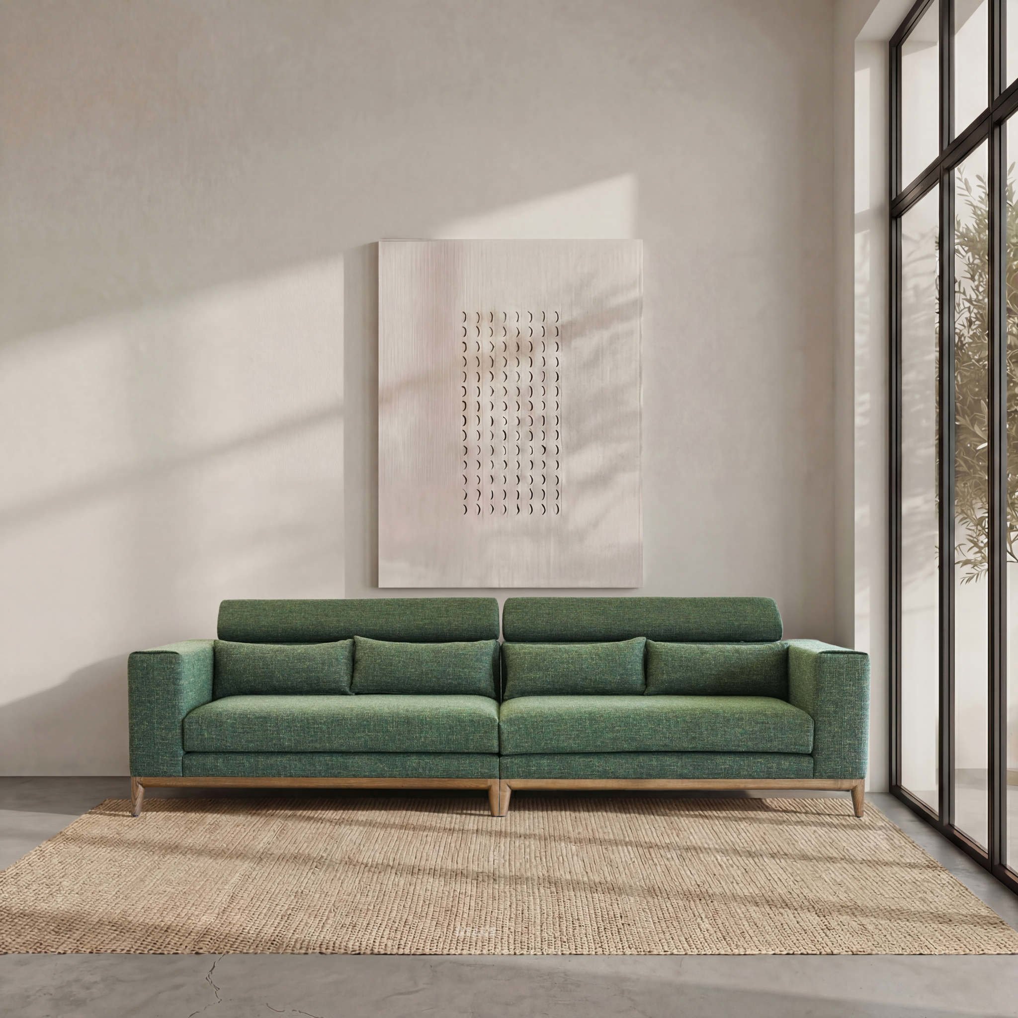 Jake Modular Four Seater Sofa With Headrest